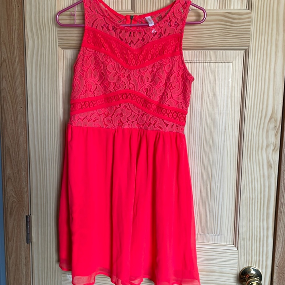 XHILARATION neon pink dress | Size Medium | Worn once